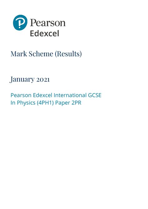 Component Weighting Paper 1 Further Pure Mathematics 3 hours Written paper, with structured questions, externally assessed, 120 marks 50Edexcel igcse further pure mathematics. . Edexcel ial jan 2021 mark scheme